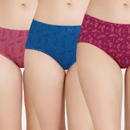 Amante Multicolor Cotton Printed Hipster Panty (Pack of 3)-image-46