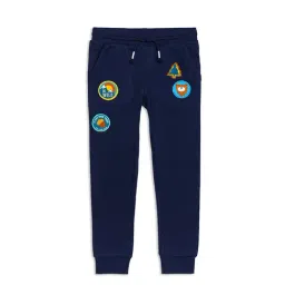 H by Hamleys Boys Navy Solid Joggers-image-67