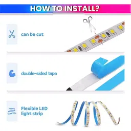 amiciVision LED Strip Light Blue 240 LEDs/m & Length 5 m image 5