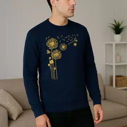 Moda Rapido Graphic Printed Fleece Pullover Sweatshirt-picture-29