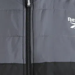 Reebok Black Polyamide Regular Fit Self Training Light Padded Mp Jacket image 4