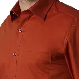 Louis Philippe Red Regular Fit Shirt image 4