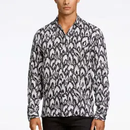 Lindbergh White Regular Fit Abstract Shirt-picture-35
