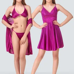 Romaisa Magenta Nightdress-picture-41