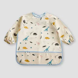 Juniors by Babyshop Kids Printed Waterproof Apron Bibs With Long Sleeves-image-46