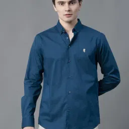 Red Tape Blue Cotton Regular Fit Shirt-image-28
