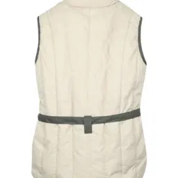 Monte Carlo Kids White & Beige Solid Reversible Jacket image 2