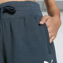 Puma Blue Cotton High Rise Sports Joggers image 5