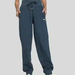 Puma Blue Cotton High Rise Sports Joggers-picture-37