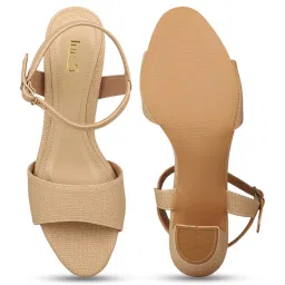 Inc.5 Women's Beige Ankle Strap Sandals image 4