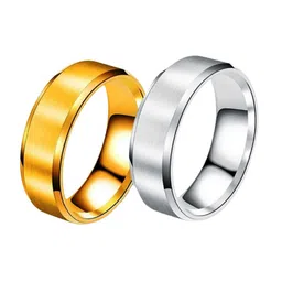MEENAZ Set Of 2 Silver-plated Finger Rings-picture-10