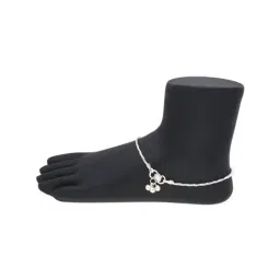 Sri Jagdamba Pearls Naomi 0.8 Silver Anklets image 3