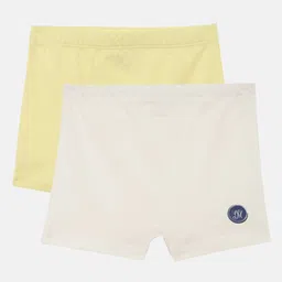 Metro Kids Company Girls White & Yellow Pack of 2 Briefs-picture-42