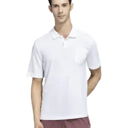 Adidas White Cotton Regular Fit Sports Polo-picture-20