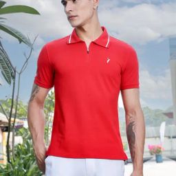 Thomas Scott Red Cotton Regular Fit T-Shirt-picture-0