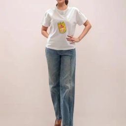 Zink London White Cotton Graphic T-Shirt-picture-13