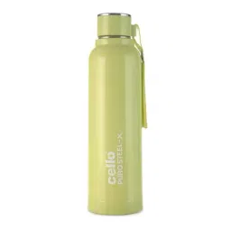 Cello Green Stainless Steel Puro Water Bottle (650 ml)-image-31