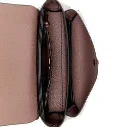 Guess Black Brenton Textured Shoulder Bag image 3