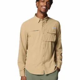 Columbia Mens Beige Omni-Shade Wild Cast Shirt-image-82