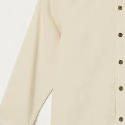 Fame Forever by Lifestyle Boys Ecru Cotton Shirt image 3