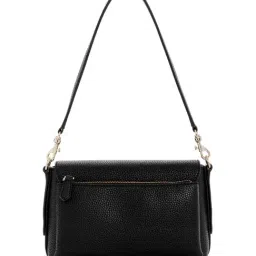 Guess Black Brenton Textured Shoulder Bag image 2
