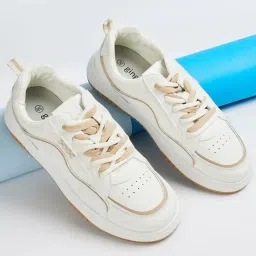 Ginger by Lifestyle Women's White & Beige Sneakers-picture-37