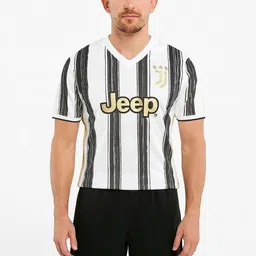 dostitch Men Juventus Cristiano Ronaldo Printed V-Neck Dri-FIT T-shirt-picture-24