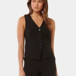 Forever New Black Waistcoat-image-38