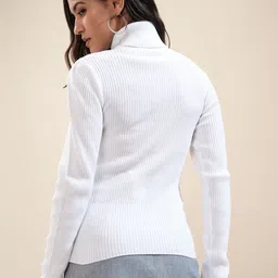 Tokyo Talkies Women Striped Pullover image 4