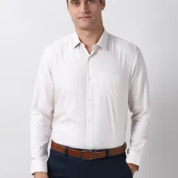 Peter England White Cotton Regular Fit Shirt-picture-20
