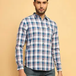 Wrangler Multicolor Regular Fit Check Cotton Shirt-picture-18