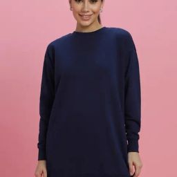 Forever 21 Navy Cotton Sweatshirt-picture-31
