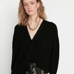 Trendyol Women Ribbed Cardigan-image-33