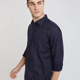 Parx Men Micro-Ditsy Printed Cotton Casual Shirt image 4