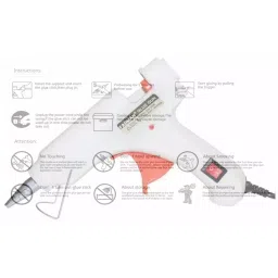 Fadman 20 W Standard Temperature Hot Melt Mini Glue Gun with 25 Stick White 7 mm Stick Dia., 46-Whitemini-20wt-25-St image 4