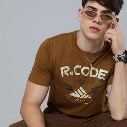 r.code by the roadster life co. R Code by The Roadster Life Co Men Graphic Printed T-shirt-picture-11
