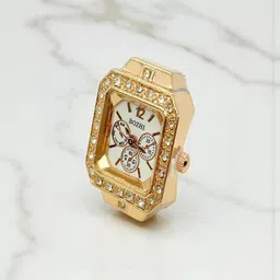 SAPRAA TRENDS Women Gold-Plated Watch Ring-image-21