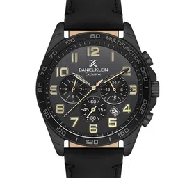 Daniel Klein Exclusive Men Textured Dial & Leather Straps Analogue Watch DKX.1.13843-4-picture-16