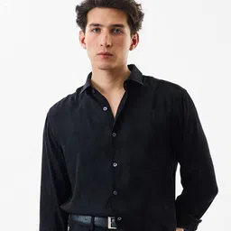 Snitch Floral Jacquard Self-Design Slim Fit Formal Shirt-picture-10