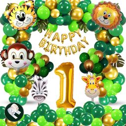 Bubble Trouble Jungle Theme 1st Birthday Decoration - Pack of 71-picture-8