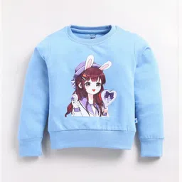 Toonyport Girls Printed Long Sleeves Sweatshirt With Joggers image 2