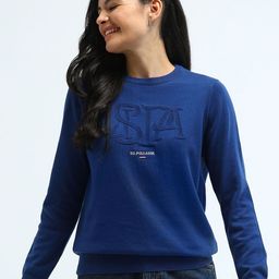 U.S. Polo Assn. Women Women Typography Printed Pullover Sweater-picture-43