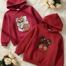 Cutiekins Girls Printed Hooded Sweatshirt-picture-32