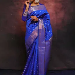 Aldwych Ethnic Motifs Zari Woven Banarasi Saree-picture-13