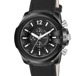 LORENZ Men Brass Dial & Leather Straps Analogue Watch MK-4014R image 2