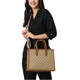 Lavie Women's Mono LL Melissa Satchel (Taupe) (One Size)-image-66