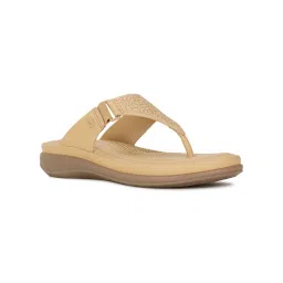 Bata Comfit Women Beige Open Back Sandals-image-20