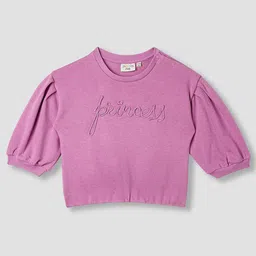 Juniors by Babyshop Girls Typography Embroidered Long Sleeve Sweatshirt-picture-26
