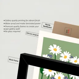 Art Street Black & White 3 Pieces Abstract Printed Paper Wall Art image 3