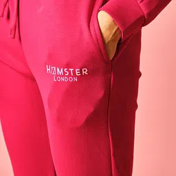 HAMSTER LONDON Printed Hooded Neck Sweatshirt With Joggers Co-Ords Set image 5